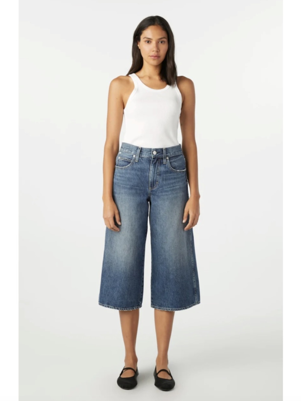 Amo Gabriela Culotte Jeans in Rodeo Wash